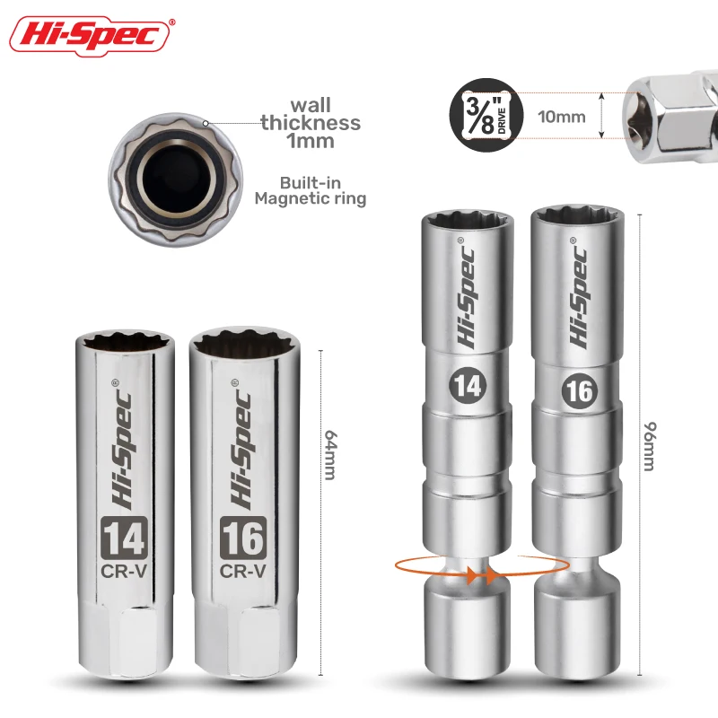 60pc 3/8 Inch Drive Torque Ratcheting Wrench Handle with Universal Joint Sockets, Socket Bits and Accessories. OEM ODM Ready