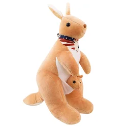 Customized Christmas Gift Kangaroo Plush Toy for Kids Factory Wholesale Wild Stuffed Animal Baby Kangaroo Plush Soft Toy