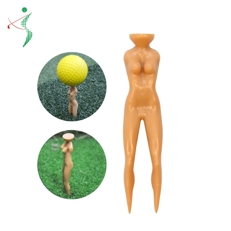 Naked lady Golf Tee Novelty Joke Nude Lady Golf Tee Plastic Practice Training Golfer Tees