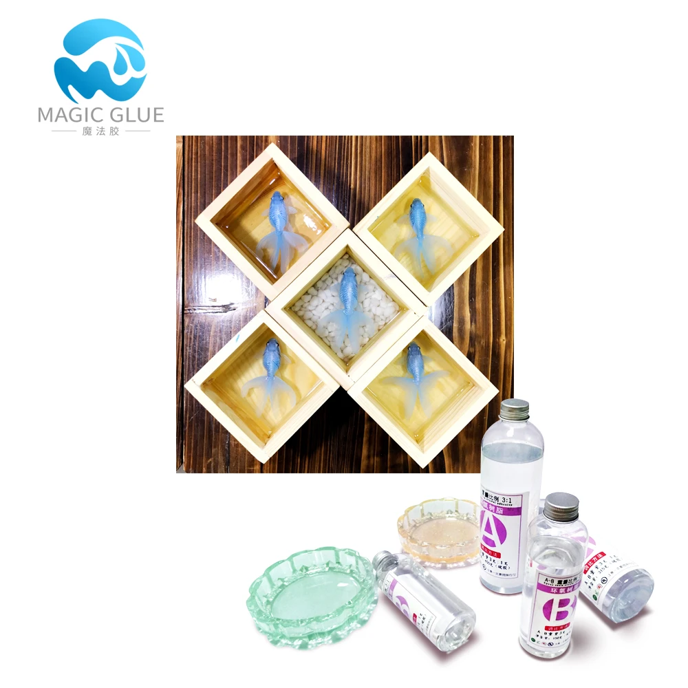 Hardness Epoxy Resin And Hardner Clear Liquid Epoxy Chemical Product for Art Layer Coating