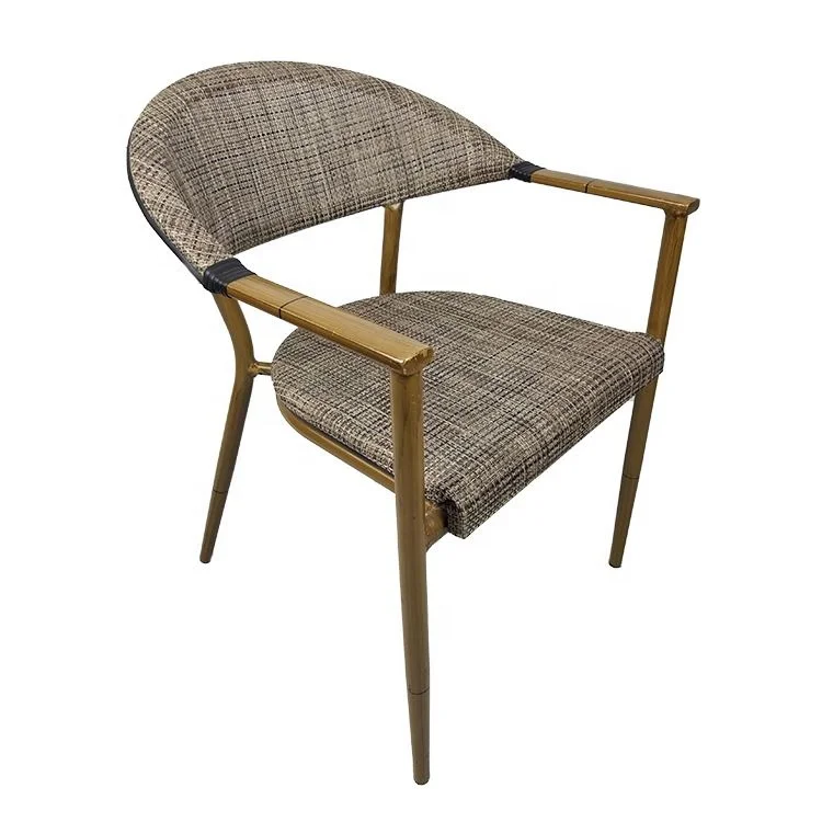 
Brand New Cafe Chairs Igh Quality Outdoor Furniture Polished Coffee Cast Base Brushed Bar Table Hotel Aluminum Chair 