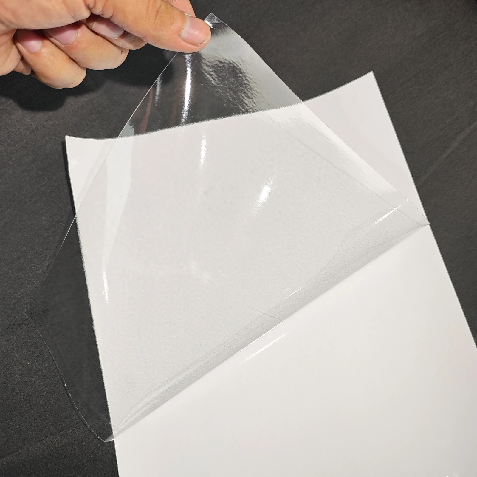 20 Sheets PVC A4 Cold Holographic Self-Adhesive Laminating Vinyl Sheet Holographic Overlay Film for Industrial Packaging Packing