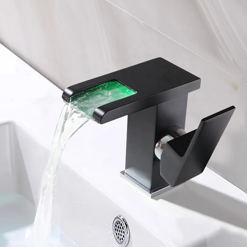 wash basin faucet bathroom sink faucets luxury water taps modern brass vanity mixers tap bathroom sink taps led bathroom faucet