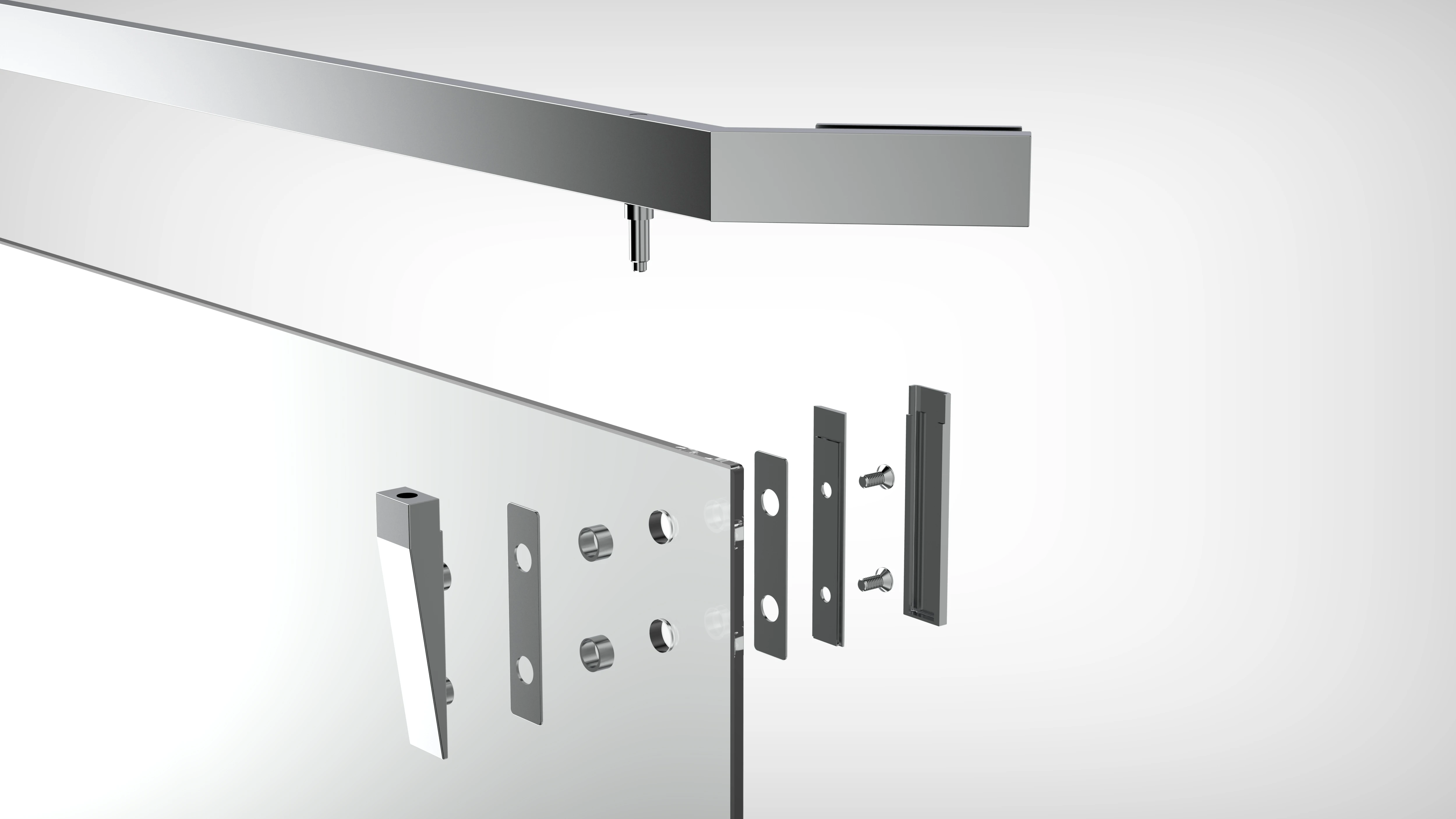 bathroom Factory hot sale modern aluminum frame design custom transparent safety tempered glass shower room bathroom