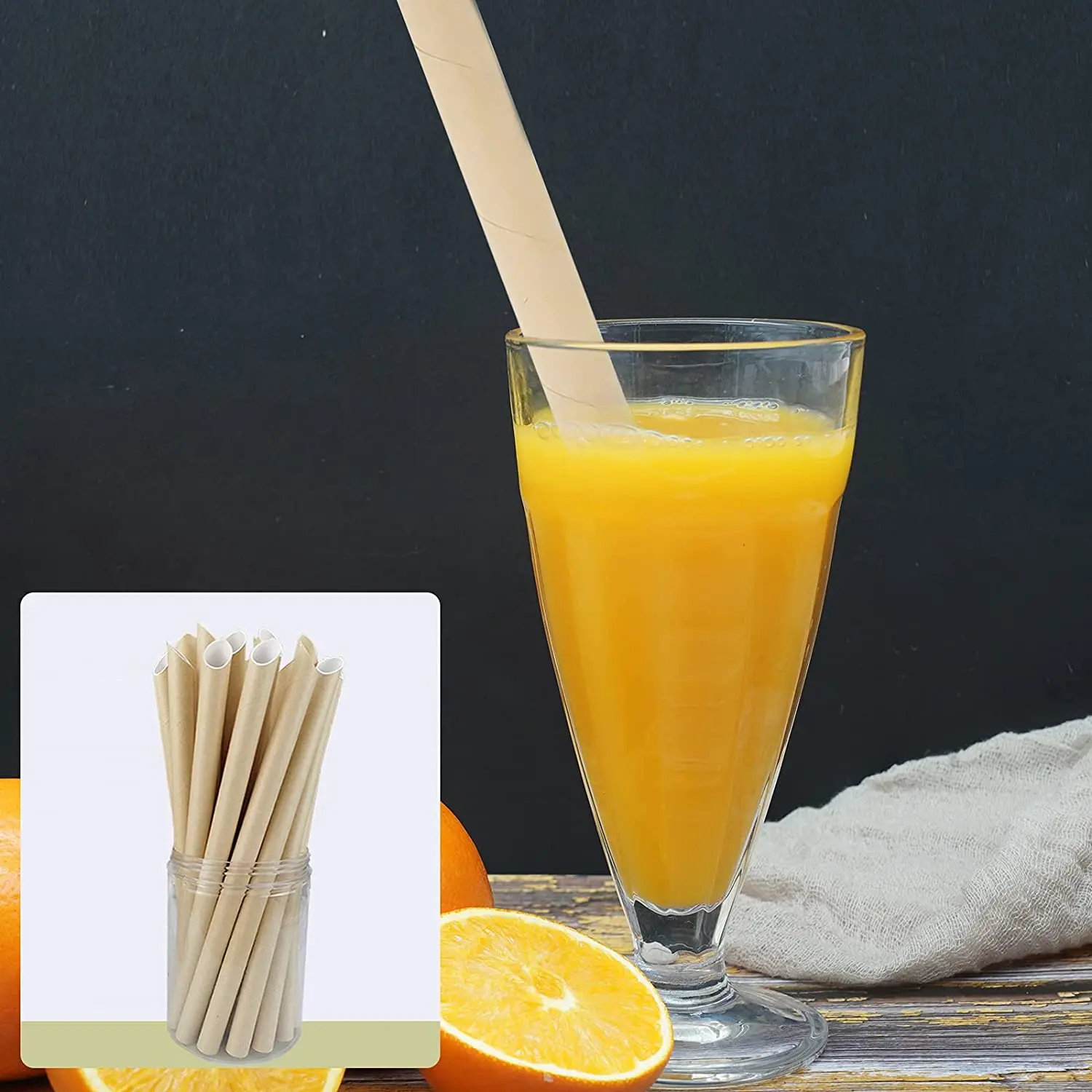 12mm biodegradable Boba Paper Straws Black And White Paper Straws For Milk Tea &Juice