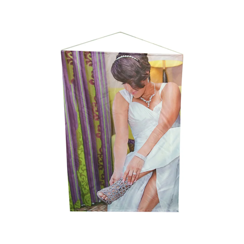 Custom wall decoration scroll landscape animation hanging axis of aluminum rod