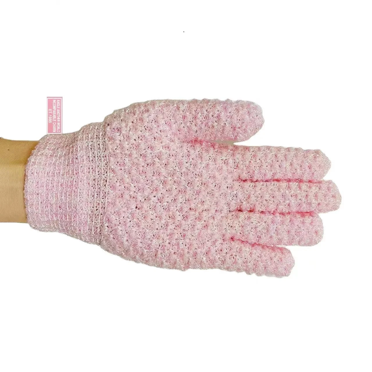 Hot Sale Five Fingers Nylon Shower Bath Glove Sponge SPA Massage Bath Gloves Exfoliating Glove For Body Scrubber