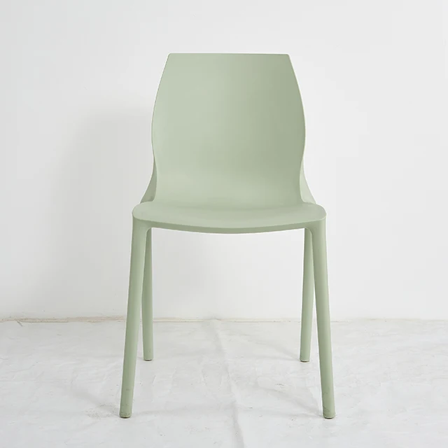 High Quality Modern design Colorful Full PP Plastic chair stackable dining chair