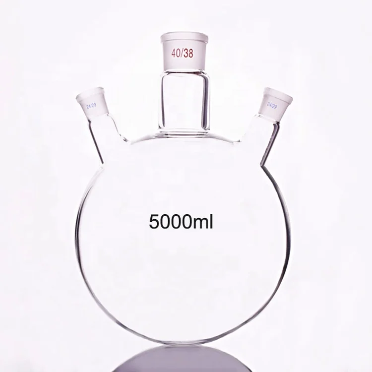Стеклянная Круглая колба Tiandi Lab 100 мл с 3