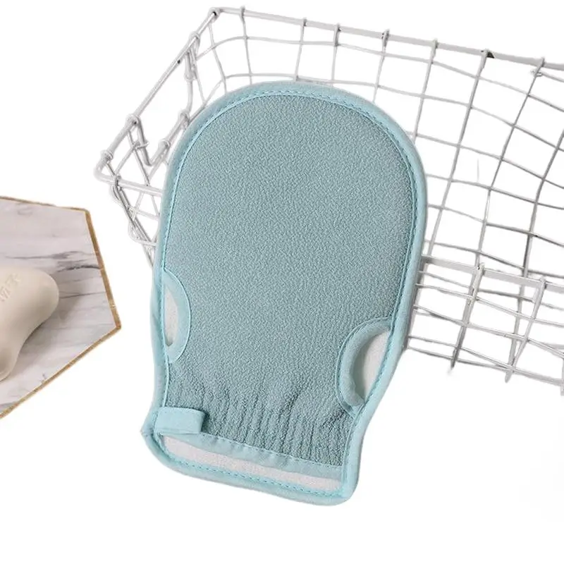 Bath Glove Kids Brushes Sponges Scrubbers Turkish Polyester Fingerless 3 In 1 Bath Sponge Set For Shower Exfoliating Glov