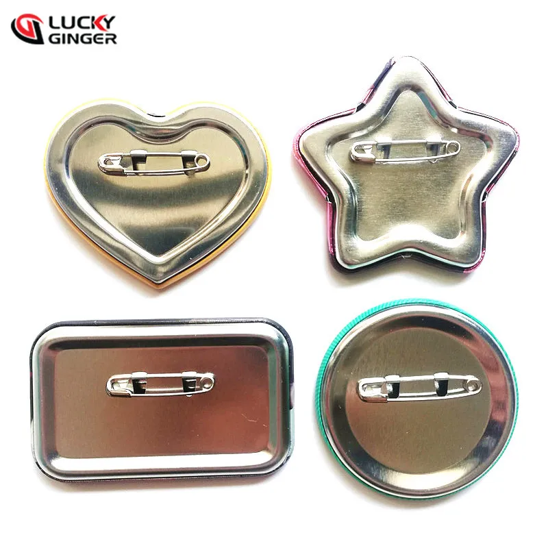 Wholesale Custom Printed Design Logo Blank Plastic Magnetic Pins Round Tin Button Badge Button Badge Maker