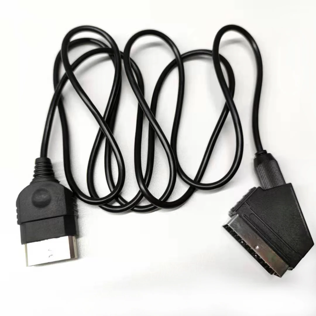 Высококачественный 1,8 м 6 футов 24pin Rgb Scart Av кабель свинцовый Аудио Видео шнур соединитель для 1-го поколения