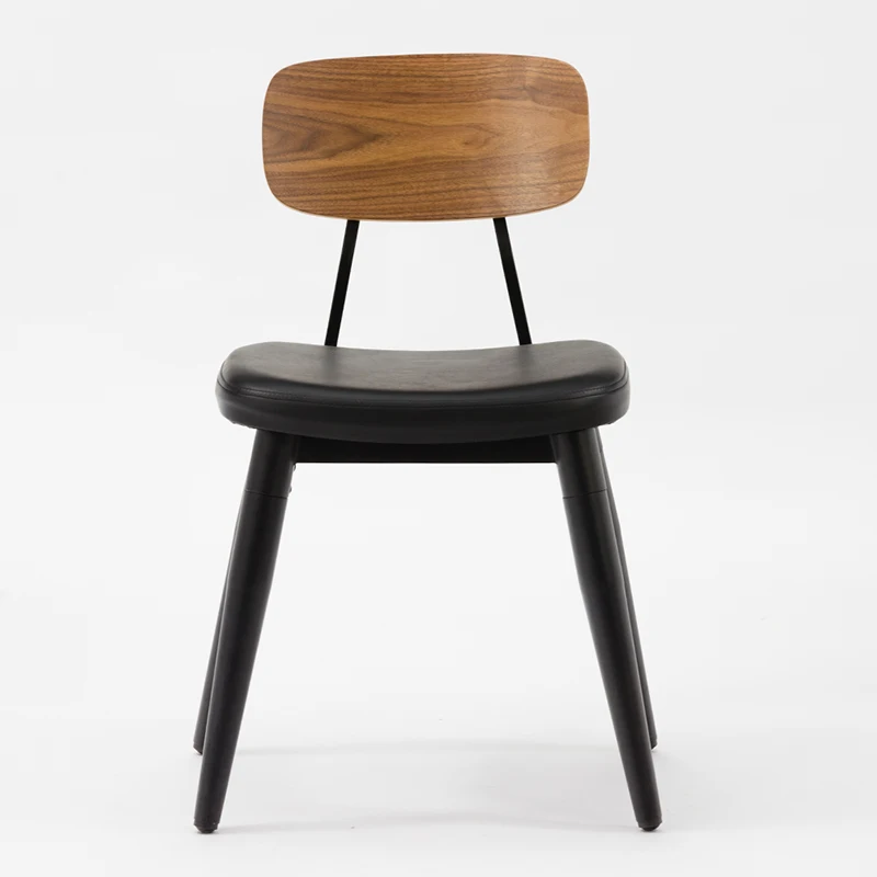 Amazon Wholesale North Euro Style Dining Chair with  PU Cushion with Back Rest GA2001C-45STP