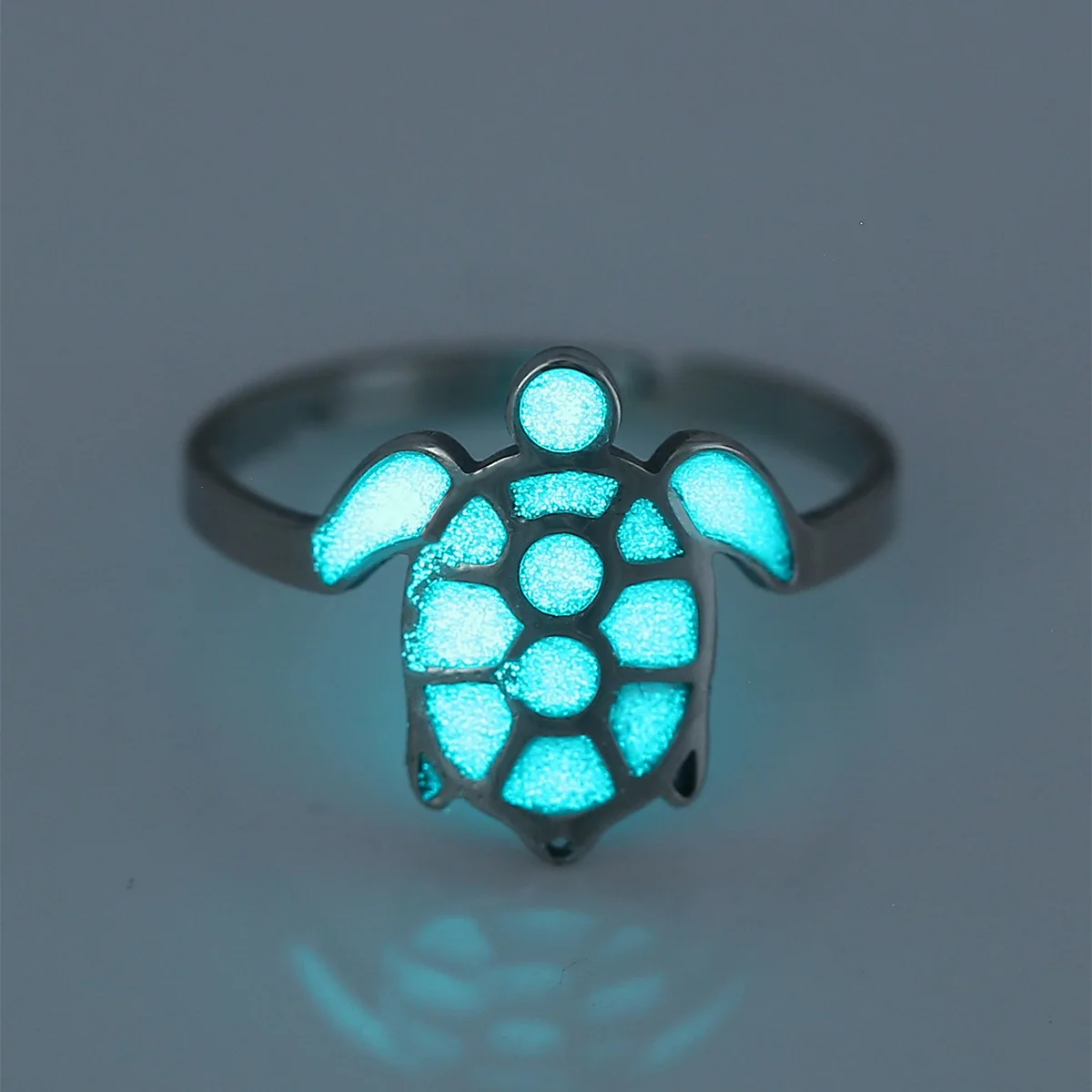 2024 New Halloween Jewelry Cute Ring Luminous Ring Fashion Geometric Stainless Steel Multiple styles Glow In The Dark Rings