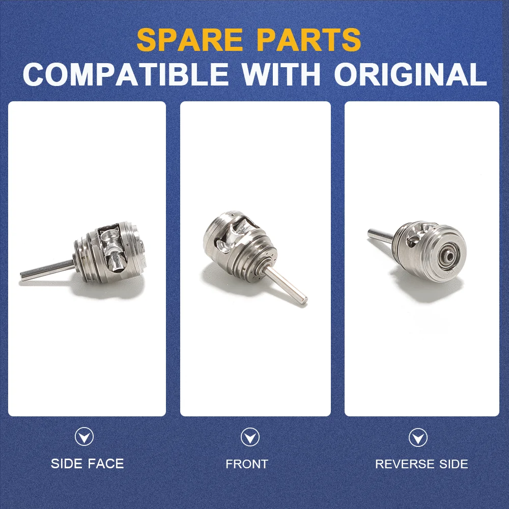 Мощный волоконно-оптический стоматологический высокоскоростной мини-головка сверхлегкий титановый наконечник для пневматической турбины 23 Вт