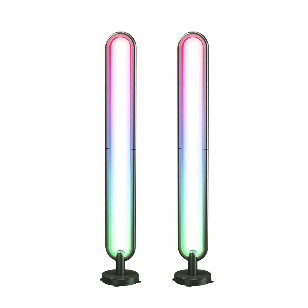 smart RGB led floor lamp BT app Assemblable modern designer standing nordic floor lamp with remote control