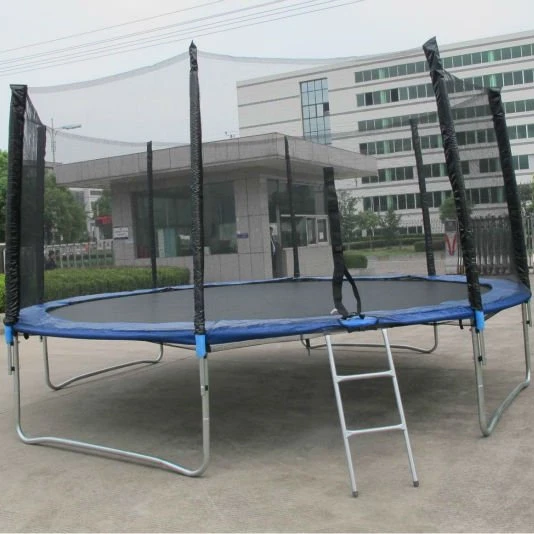 
14FT Professional circular trampoline Single Bungee Large Indoor Trampoline for Sale 