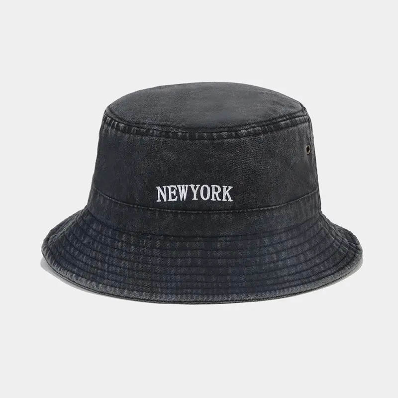 Oem Custom Logo Outdoor Fisherman Gorras Printed Adjustable Distressed bucket hat men winter