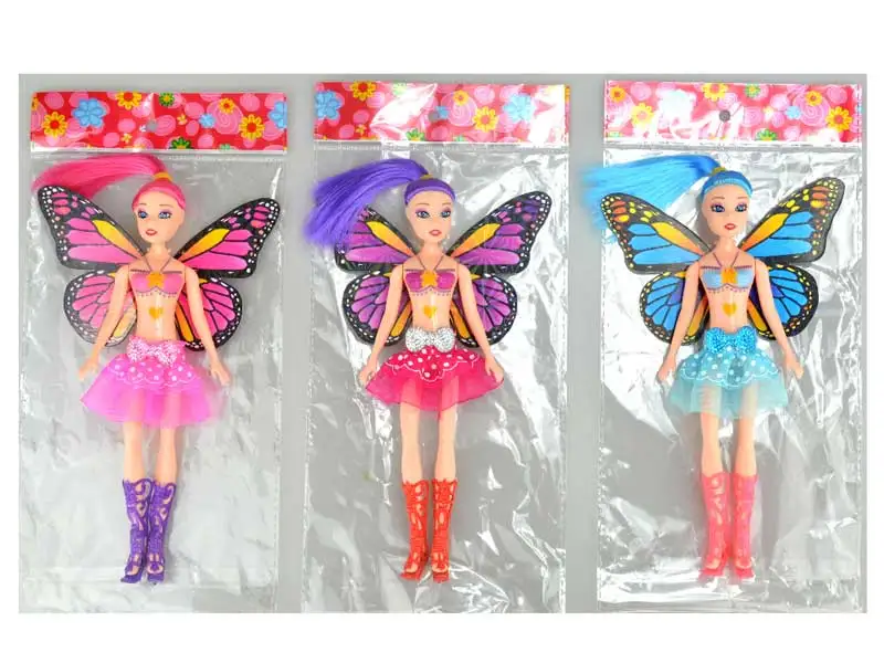 Hot Selling 8 Inch Butterfly Fairy Doll Toy Girls Beauty Baby Dolls Best Toy Gift