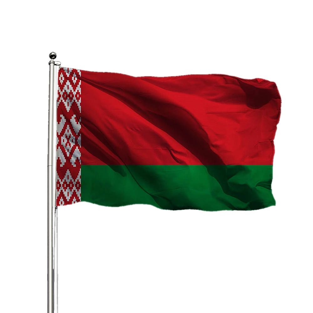 Directly Delivery Custom Size  Republic of Belarus Flag Double Side Printing 100% Polyester  Belarus flag