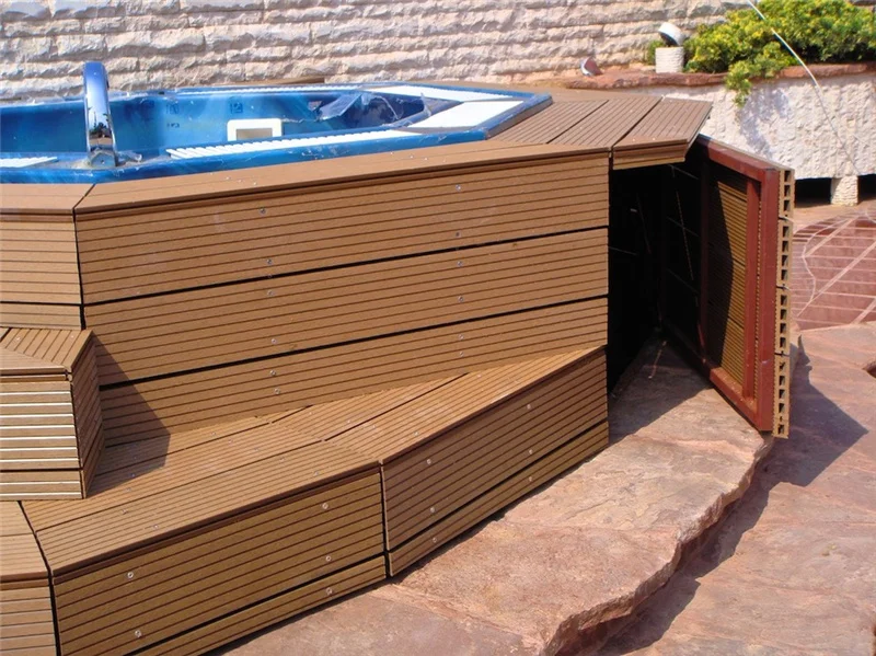 Wpc Deck Light Grey Decking Solid Wpc Decking Composite