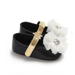 Flowers Newborn Cute Baby Girls Floral Casual First Walker Shoes Infant Baby Girl Princess Soft Sole Prewalker T