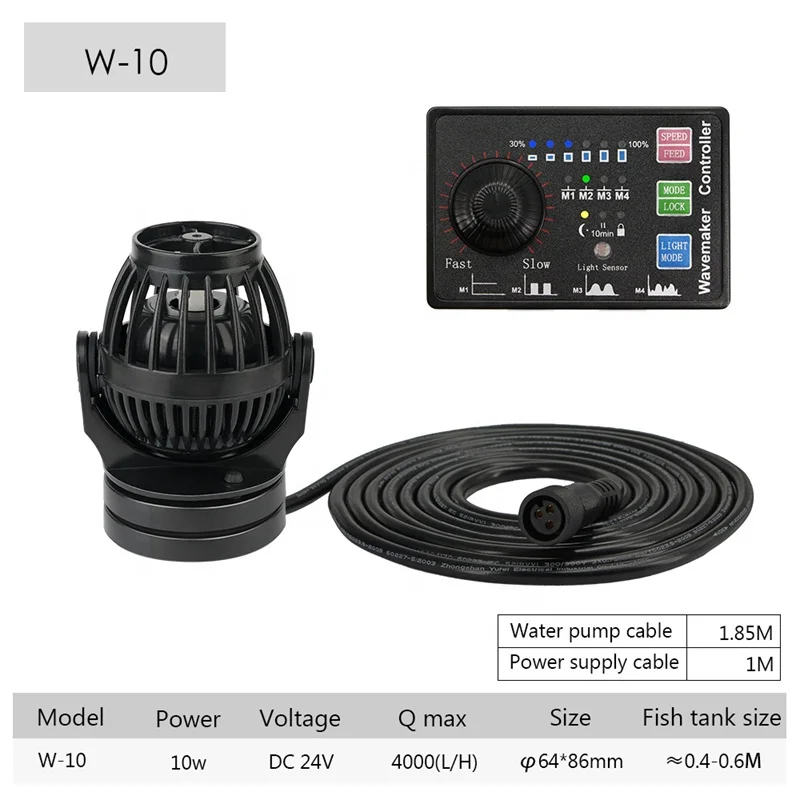 4000l/h Super Quiet Aquarium Propeller High Quality Powerheads Cross Flow Marine Saltwater Wave Makers