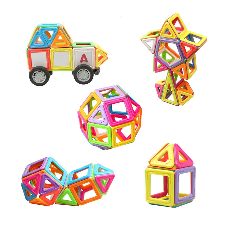 Magnetic Blocks of 3d magnetic cubes building blocks toy tiles for kids