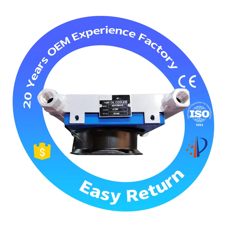 Professional Mechanical Accessories hydraulic Oil Cooler With Fan Heat Exchanger Aluminum build