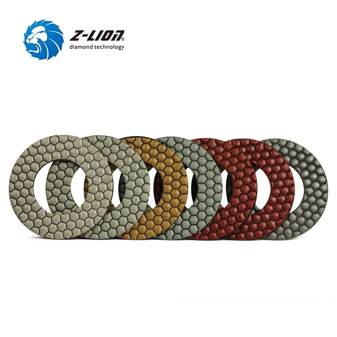 130mm Hexagon Dry Diamond Honeycomb Polishing Pad for Concrete Floor Hilti Grinder
