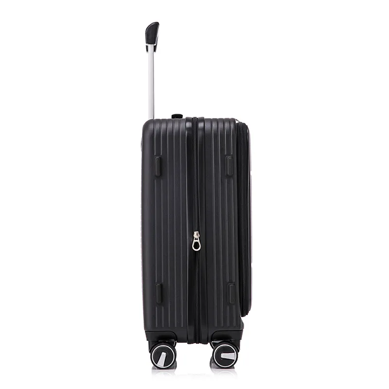 20 24 28 inch large travel trolley bag hard front open luxury PC carry on suitcase luggage