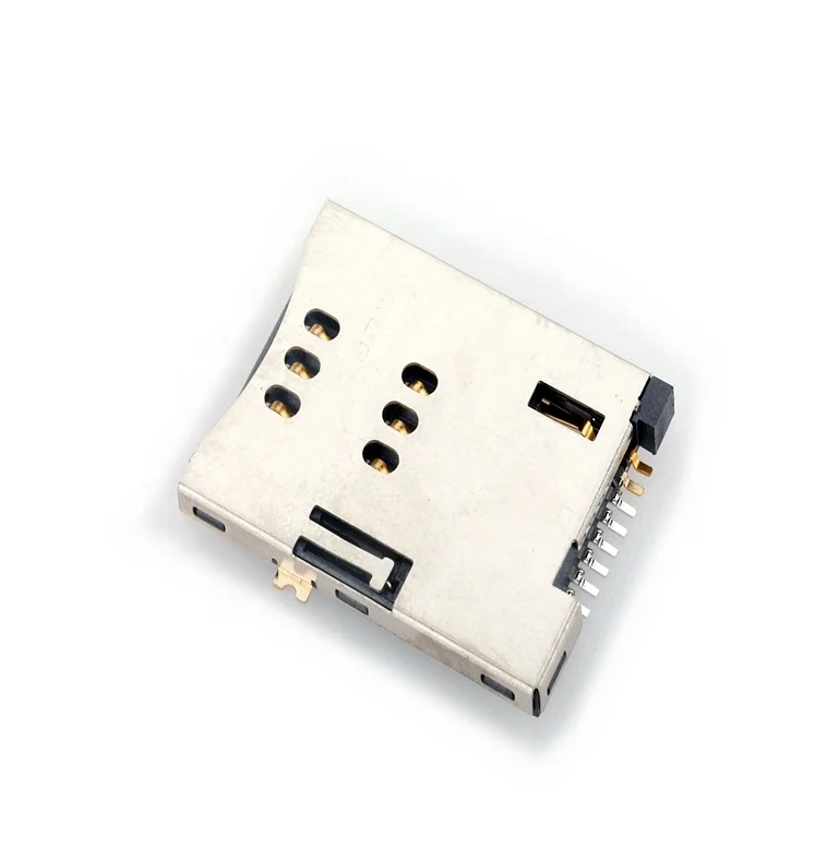 MUP High Quality push push type smart SIM card connector for PCB card connector used for IOT