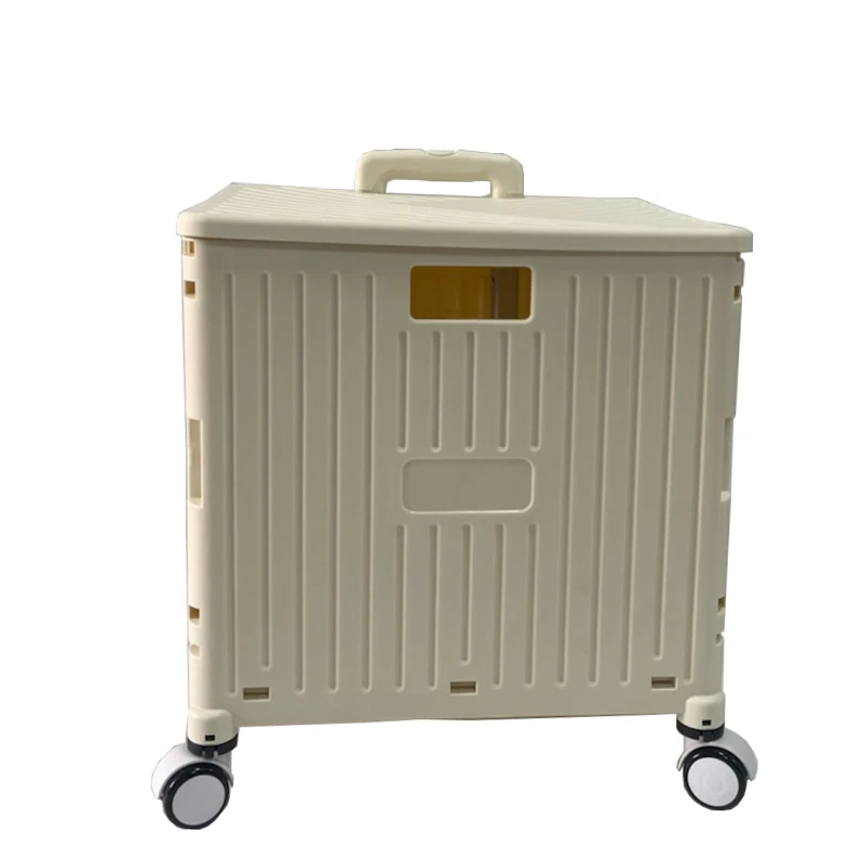 Bafuluo China Suppliers High Quality Outdoor Furniture Special Wheels Climbing Ladders Folding Plastic Service Utility Cart