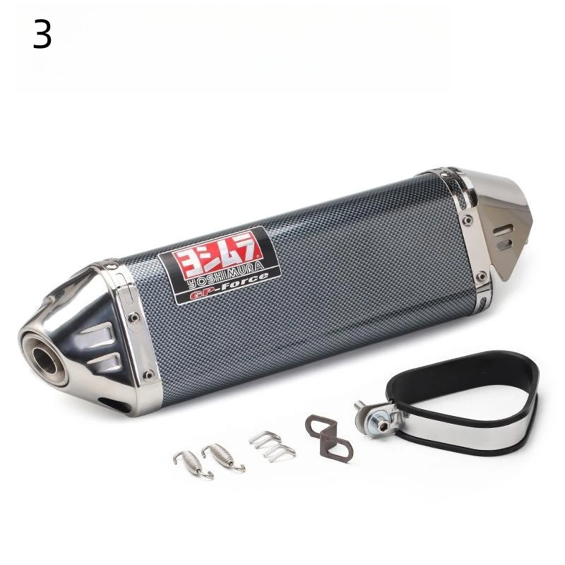 Motorcycle Exhaust Pipe Muffler  Stainless Steel