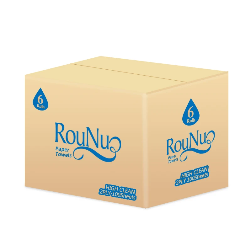  RouNuo Baoding новый продукт рельефная впитывающая кухонная бумага из древесной целлюлозы для