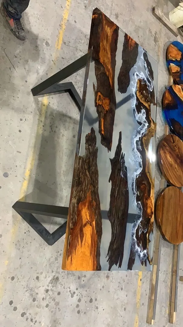Ab Glue Epoxy Resin Solid Wood Table
