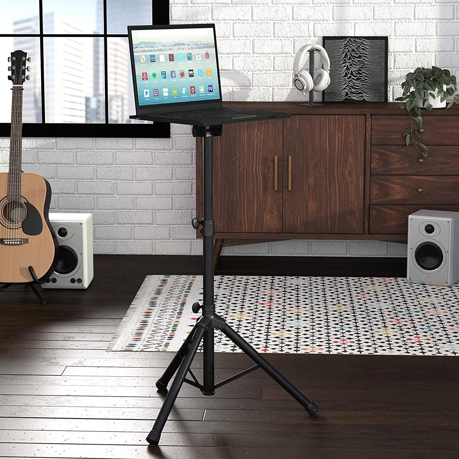 60 кг 1050-1850 мм Универсальный Проектор штатив-Трипод стойка напольная подставка для ноутбука с регулировкой по высоте, кронштейн DVD плеер напольная подставка держатель