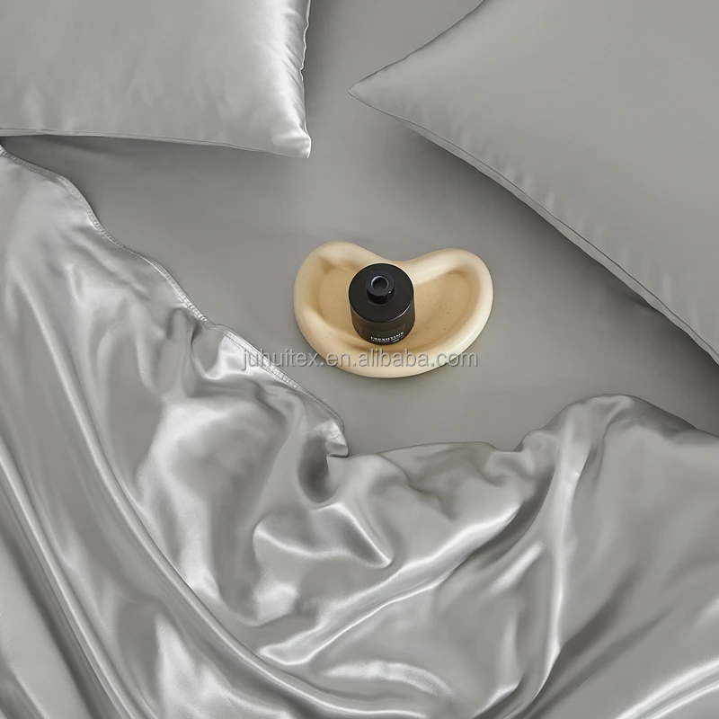 100% Pure Silk Bed Sheet Set Comforter 4PCS silk Set Bedding Set Four Pieces 22 Momme