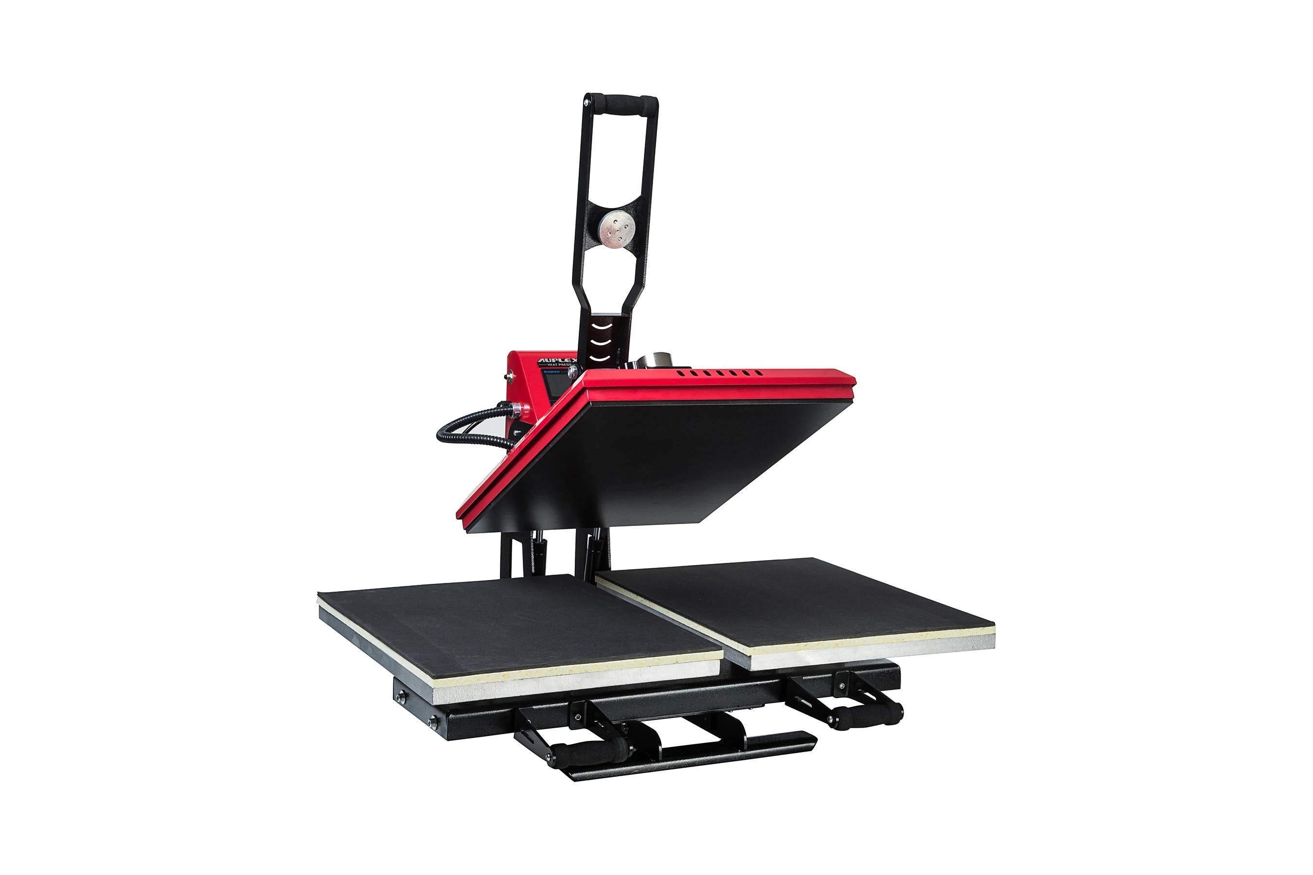 2018 New Generation Auto Open Double Working Station Printing Tshirt Heat Press Machine For Textile Vinyl Plastic