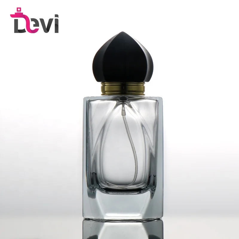 Wholesale China 100ml Thick Glass Perfume Bottle Refillable Perfume Atomizer Bottle With Magnetic Cap
