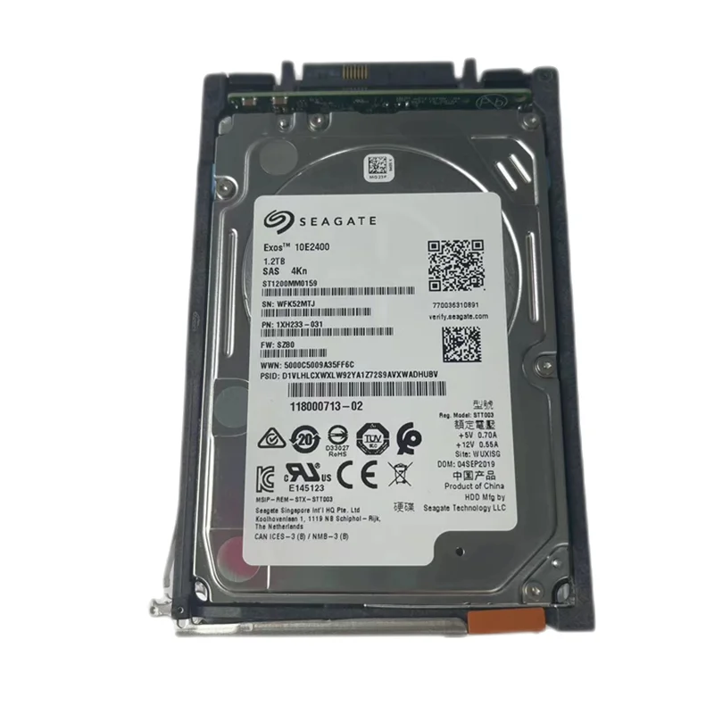 Original 1.2TB 10K D4-2S10-1200 12GB SAS HDD Hard Disk 005053152 005053153 Solid State Disk Ssd For EMC Unity 380 480 680 880