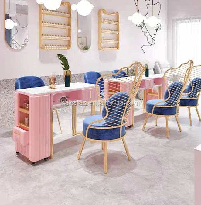 
Factory white manicure table with Exhaust Fan 