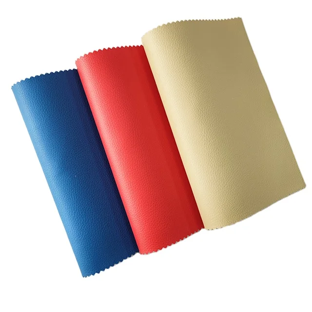 Anti-scratch Mesh Backing Synthetic PVC Chair Leather Fabric Faux Leather For Car Seat Cover