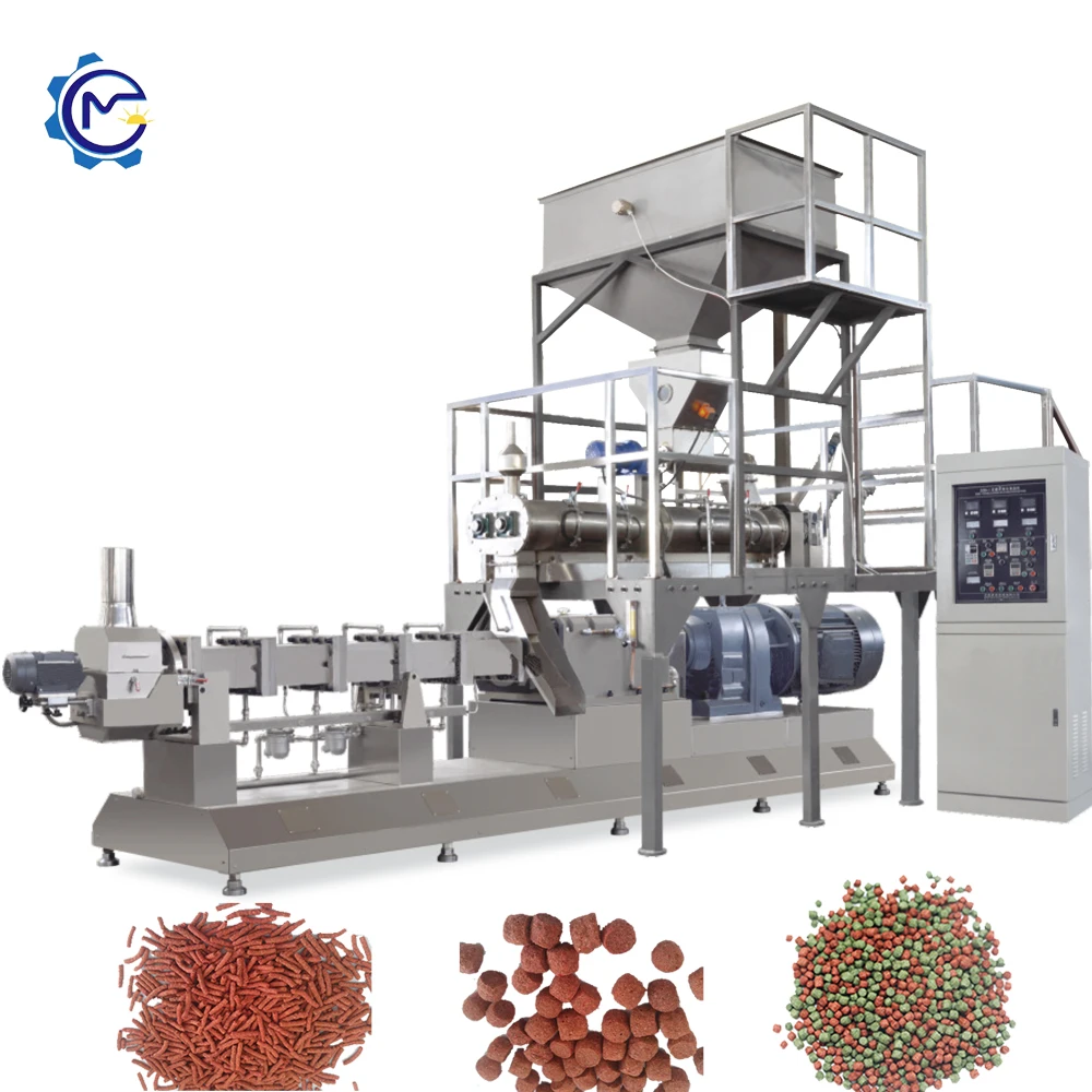Fish food manufacturing machine fish food making feed processing shrimp carp feed pellet  machine