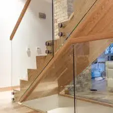 10mm 12mm Safety Tempered Glass Stair case Glass Railing