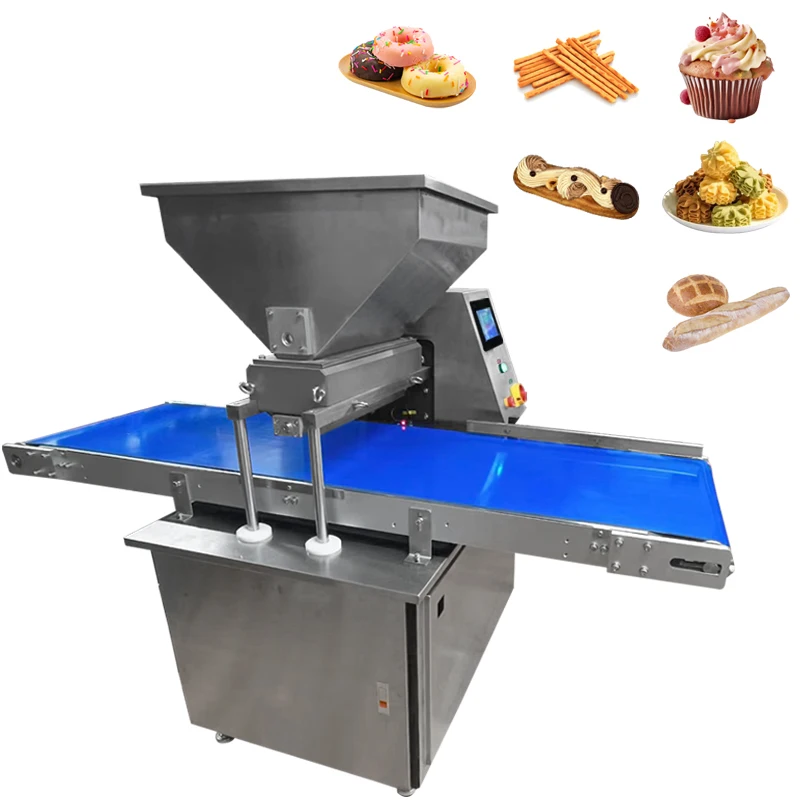 Fill Depositor Thin Mini Cutter Formatic Butter Biscuit Cookie and Snack Make Dropper Machine with Wire Cut