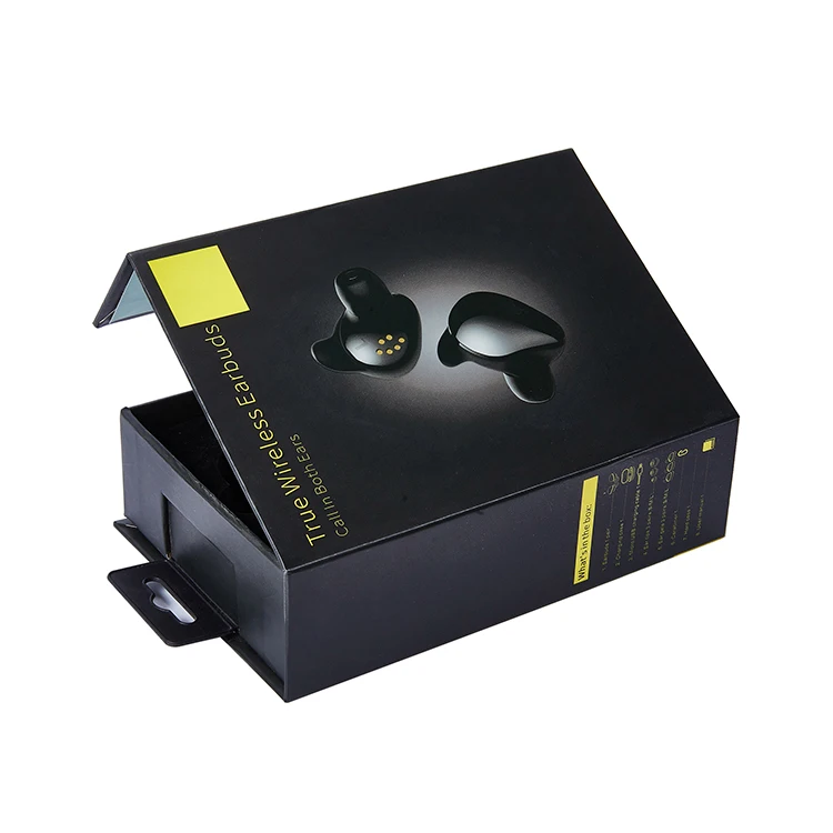 Wholesale luxury headphone earbuds magnetic gift package box custom logo