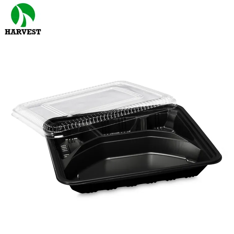 Одноразовый пластиковый Ланч-бокс bento с 4 отделениями