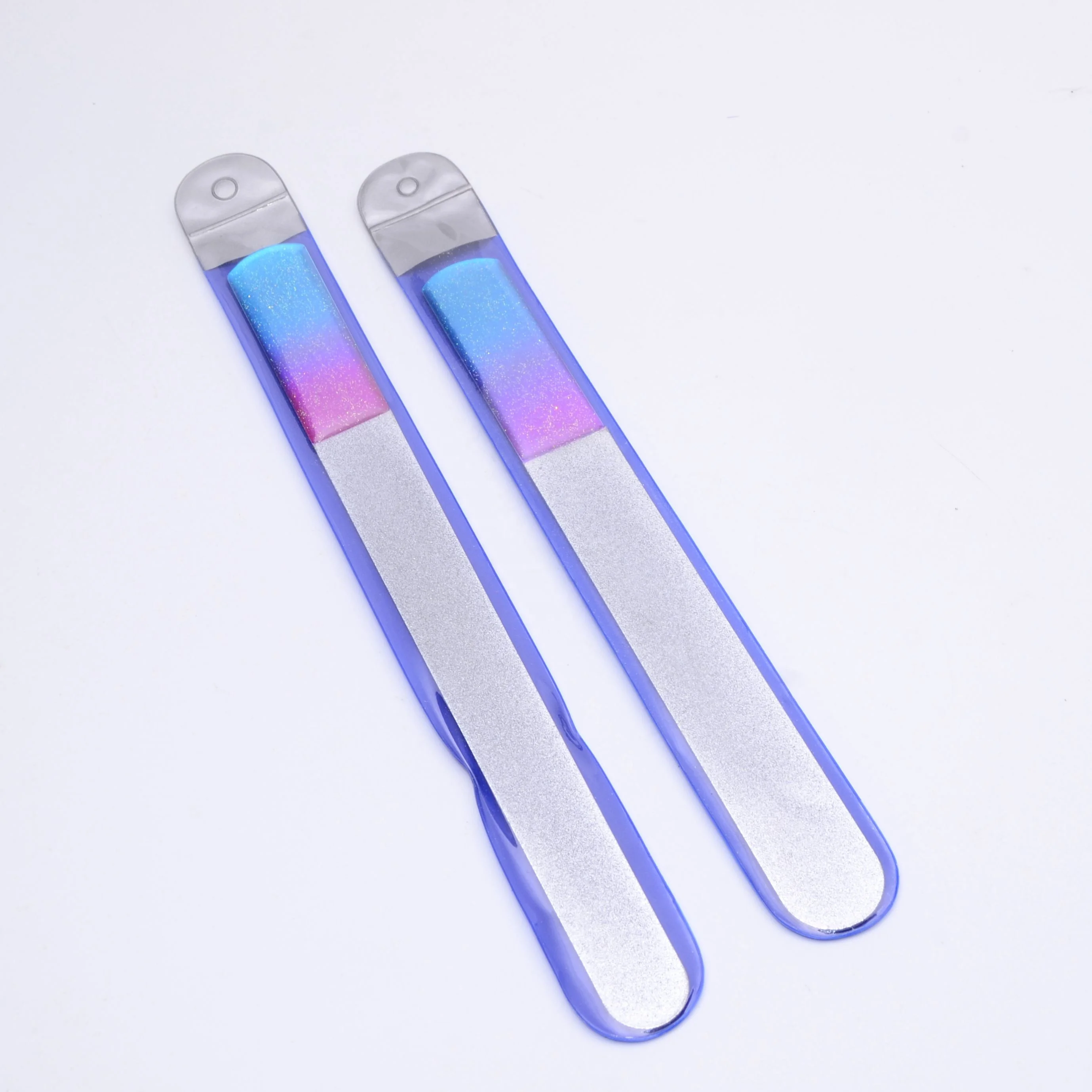 Rubber gold steel sand particle smoothly nail edge polish files in PVC bag wear-resisting manicure pedicure nail shaping file