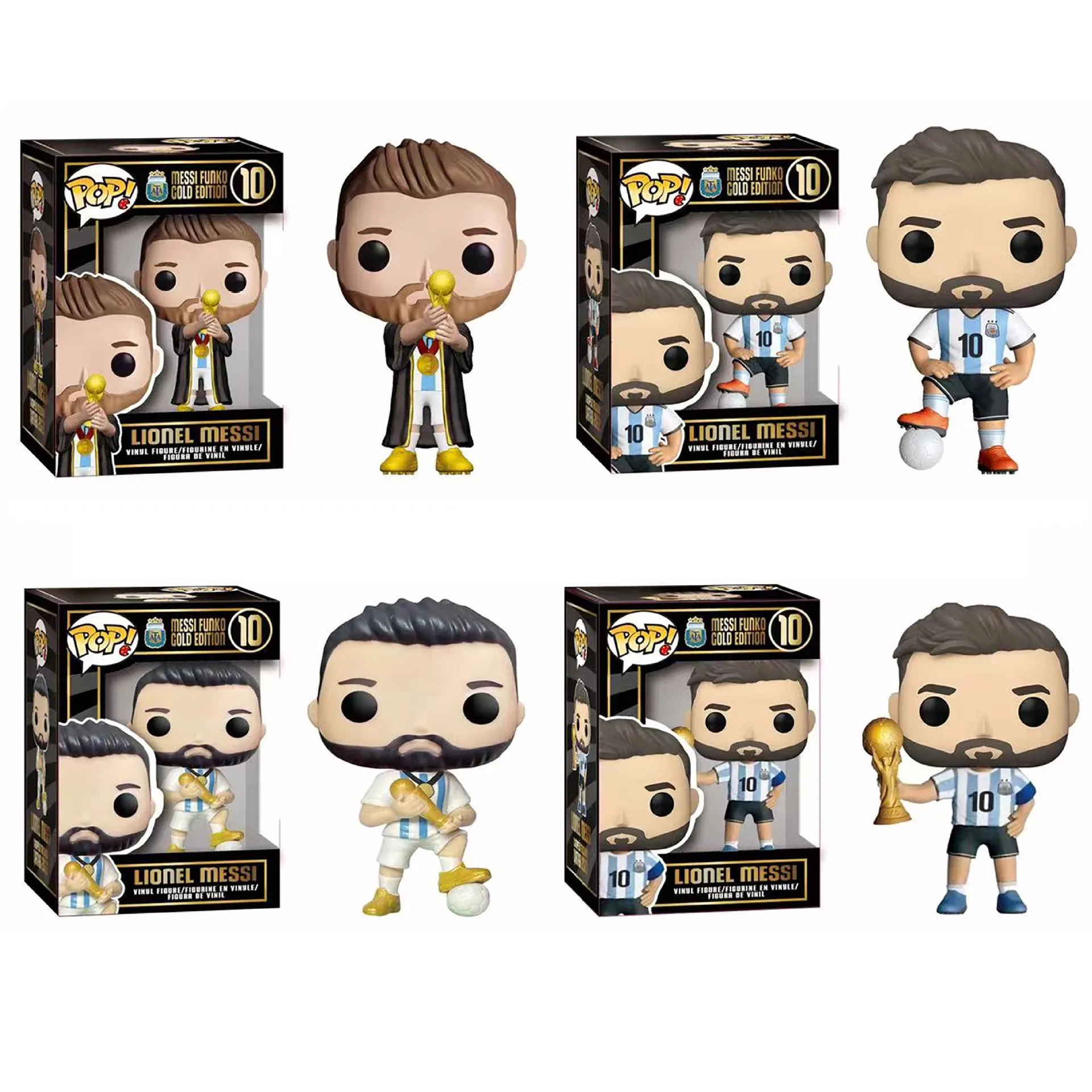 New Arrival POP Argentine Football Association 10 Lionel Messi Action Figure Vinyl Model Toys Afa With Box Collection Gift